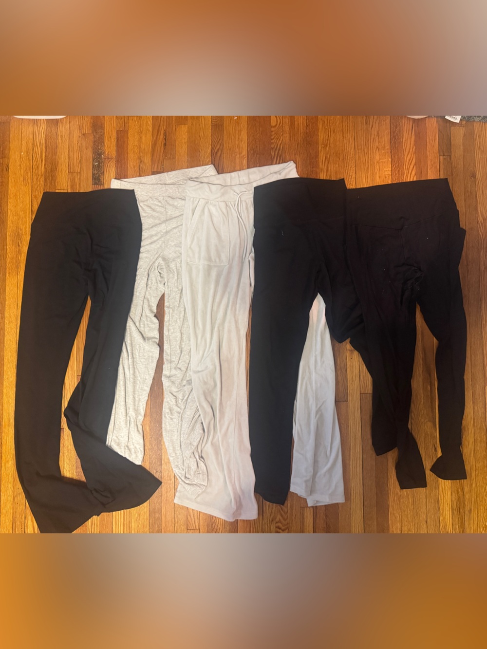 Leggings & Loungewear Bundle (Black/Grey/White)